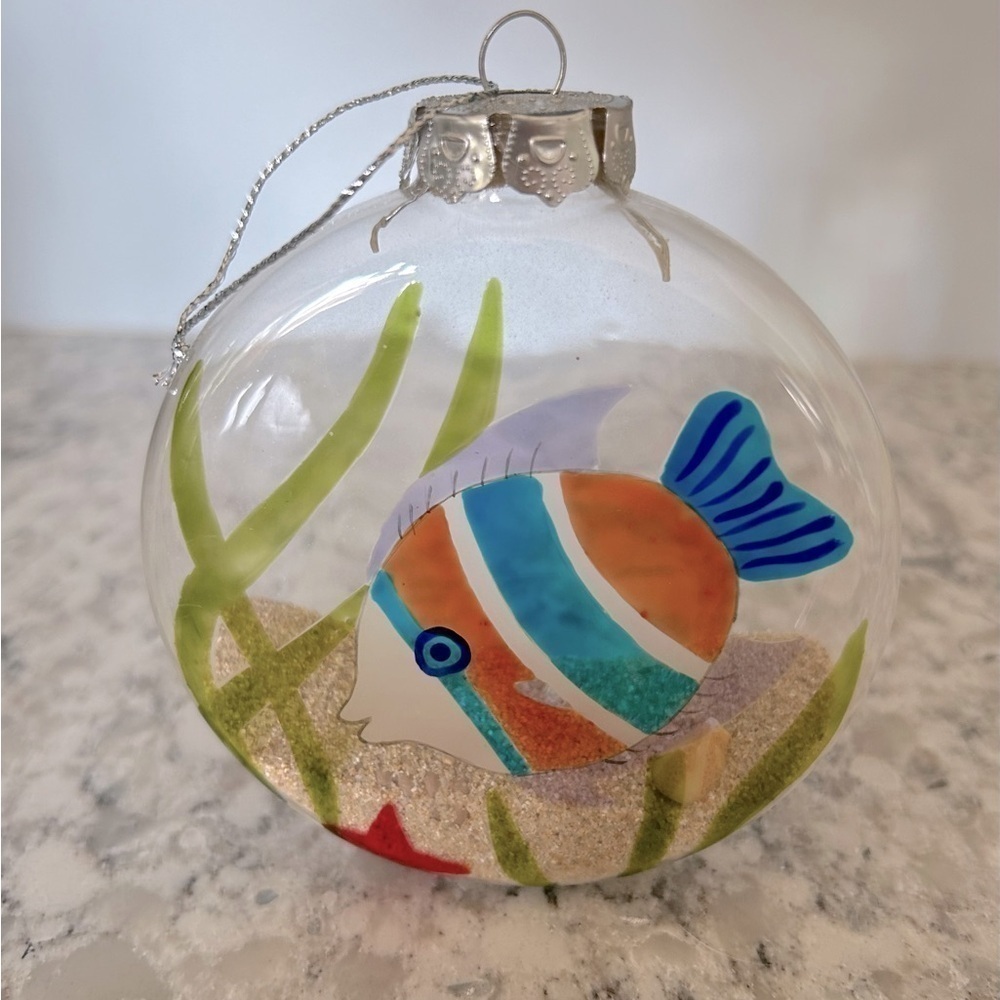 Hand painted Ornament with Sand